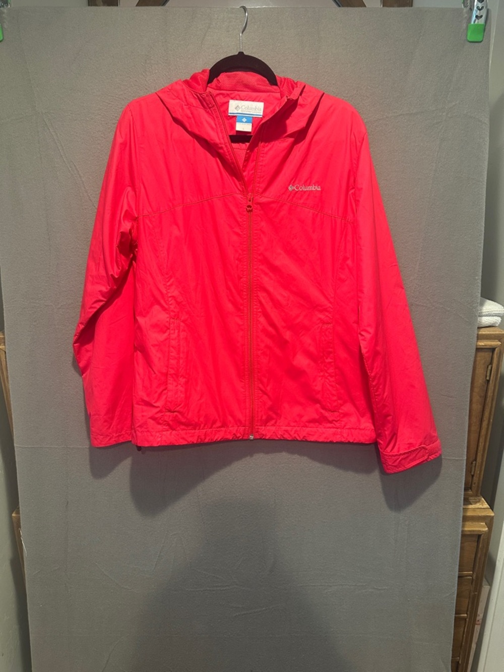 Columbia Hooded Zip Windbreaker - Pink